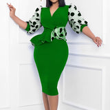 Polka Dot Plus Size Dress