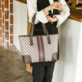 Stripe Leather Hnadbag