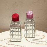 Rhinestone  Lipstick Clutch