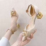 Pearl Square High Heels