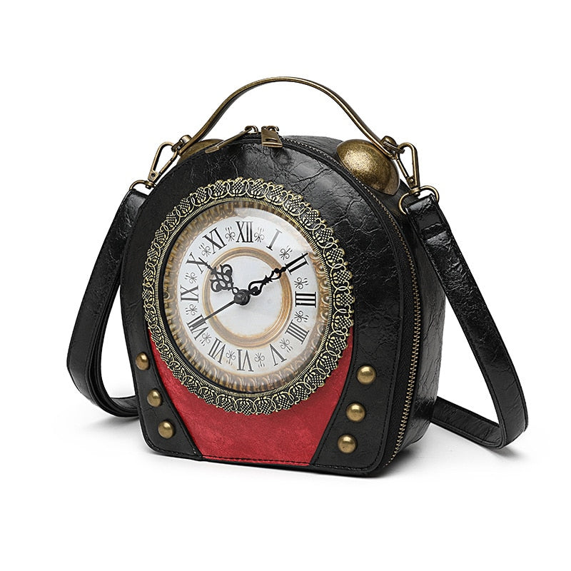 Retro Walkable Clock Handbag