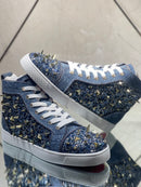 High-top Jeans Rivets Sneakers