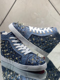High-top Jeans Rivets Sneakers