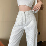 High Waisted Straight Leg Jeans