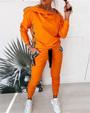 Zipper Love Strap Sweat Suit
