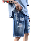 Casual Ripped Jean Shorts
