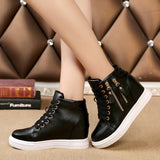 Platform Casual Zipper Sneakers