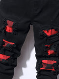 Plaid Patch jeans