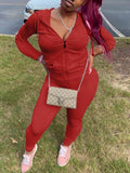 Kangaroo Pocket Hooded Sweatsuit