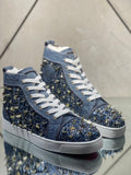 High-top Jeans Rivets Sneakers