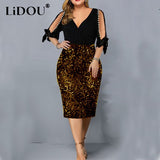 Plus Size Beaded Evening Dress