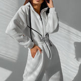 Sporty Leisure Hooded Romper