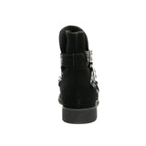 Suede Buckle Strap Classic Boots