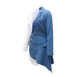 Button Up Long Sleeve Jean Dress