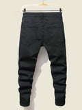 Blue Patch Ripped Jeans