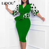 Polka Dot Plus Size Dress