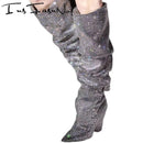 Spike Heel Rhinestone
