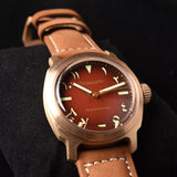 Hruodland Bronze Sapphire Glass Watch