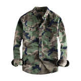 Camouflage  Military Style Dress Shirt