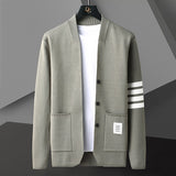 Simple Stripe Arm Cardigan Sweater