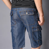Cargo Jean Shorts