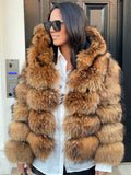 European Big Hood Fur Jacket