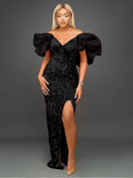 Flare Sleeve Luxury Dress