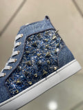 High-top Jeans Rivets Sneakers