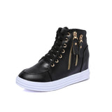Platform Casual Zipper Sneakers