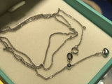 Double Gold chain Necklace