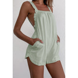 Backless Loose Beach Romper Shorts
