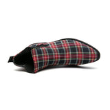 Classic  Slip-on Plaid Boots