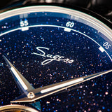 Movement Blue Aventurine Stone Watch
