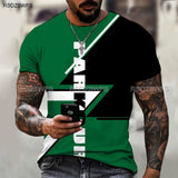Striped Color Round Neck T-Shirt