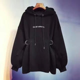 Thick Double Buckle Sweater Hoodie