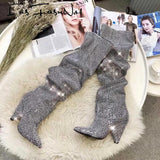 Spike Heel Rhinestone