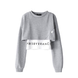 Crop Slim Sweatshirt
