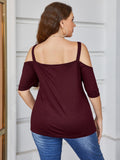 Plus Size Maroon Top
