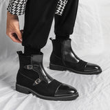Zipper Square Toe  Short Boots