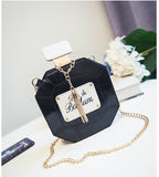 Leather Perfume Bottle Crossbody Clutch