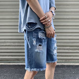 Casual Ripped Jean Shorts