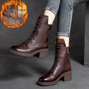 Lace Up Zipper Boots