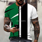 Striped Color Round Neck T-Shirt