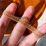 Gold Vintage Lace Mesh Bracelet