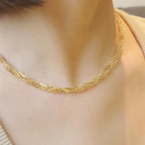 Gold Twist Necklaces