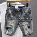 Stretch Casual  Jeans Shorts