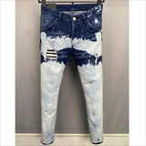 Ripped Faded Style Jeans