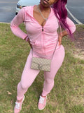 Kangaroo Pocket Hooded Sweatsuit