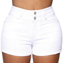 Double Button Jeans Shorts