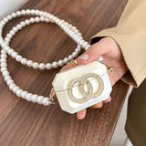 Pearl Chain Crossbody Clutch